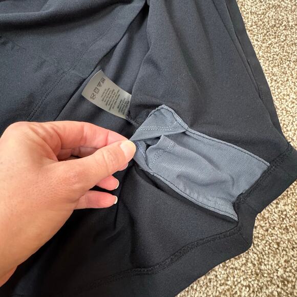 Title Nine Dress Size Large Black Long Sleeve Turtle Neck Jersey Knit Minimalist - Picture 6 of 12